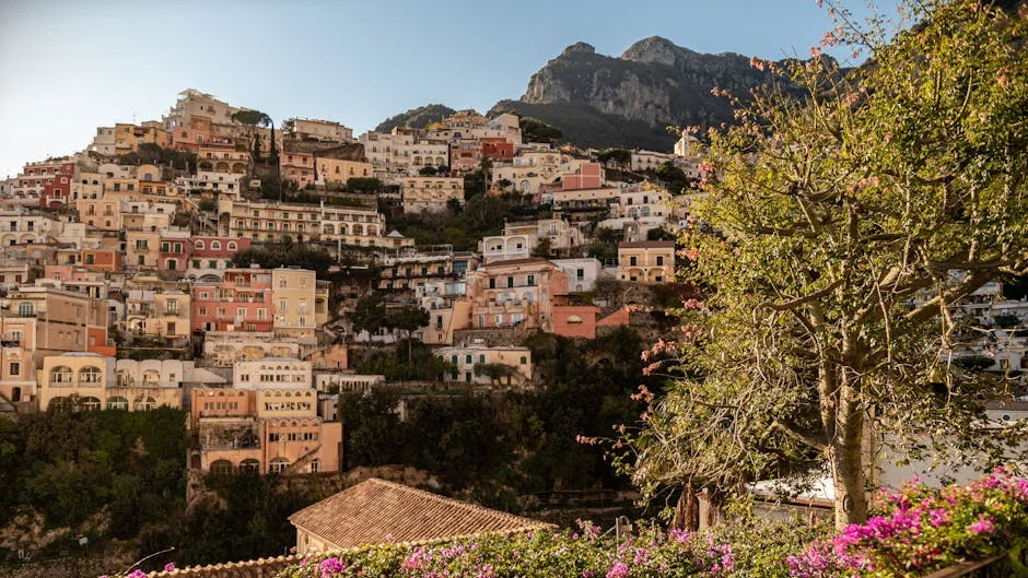 Positano neighborhood in the Amalfi Coast