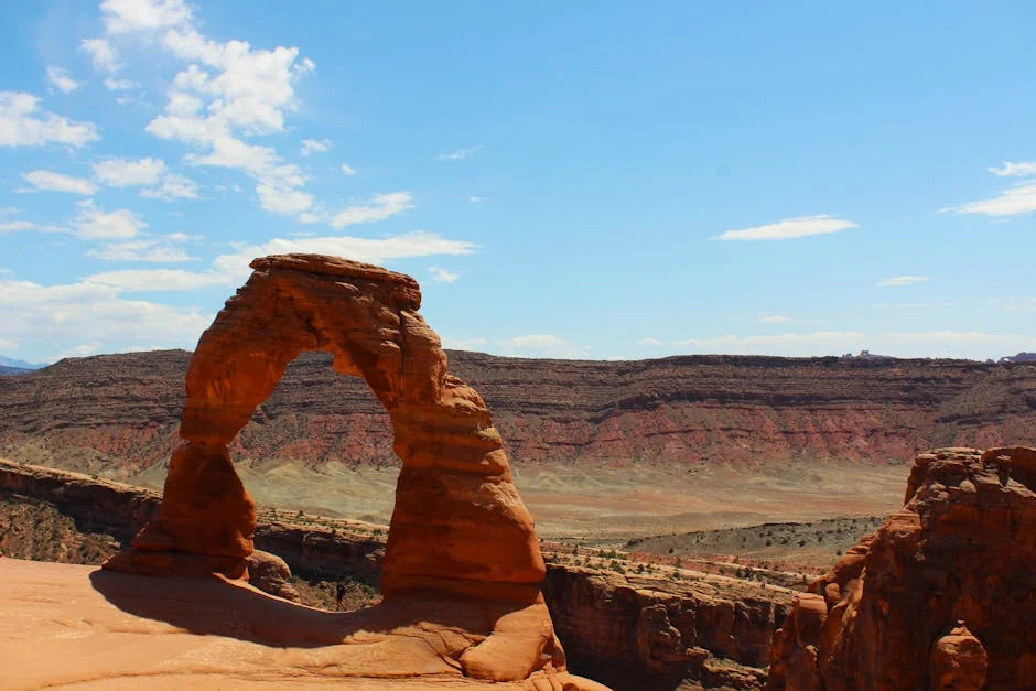 Downtown Moab neighborhood in Arches National Park