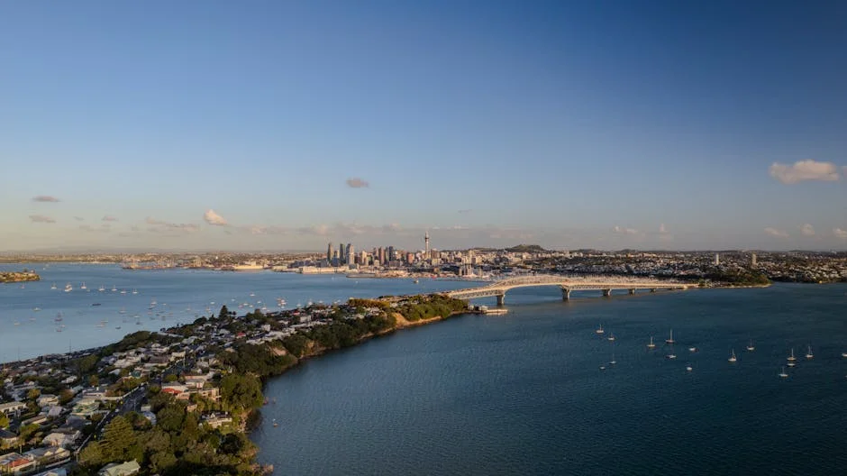 Viaduct Harbour neighborhood in Auckland