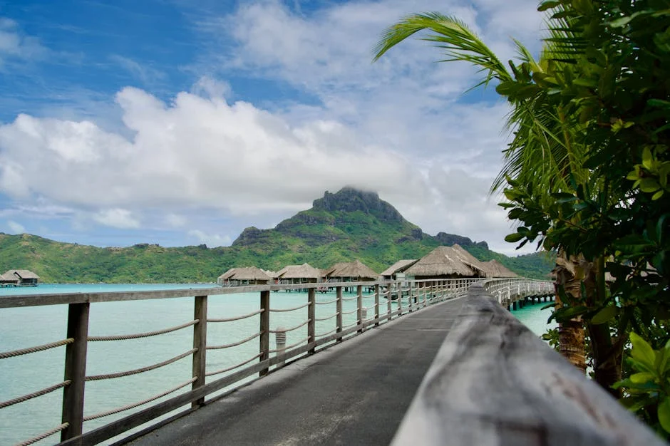 Bora Bora neighborhood in French Polynesia