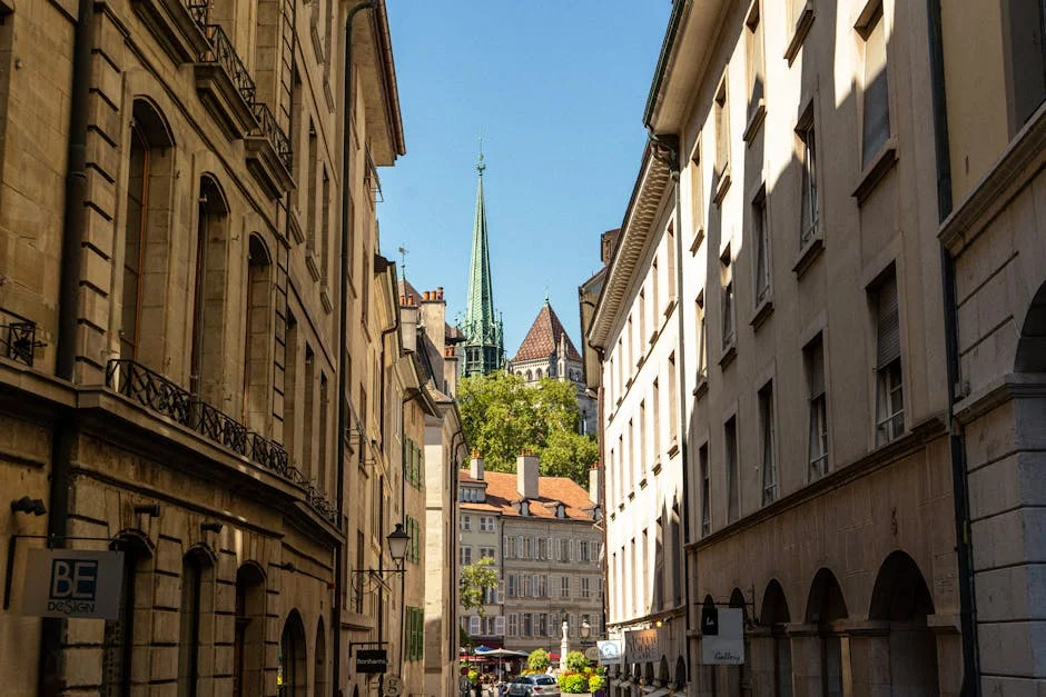 Old Town (Vieille-Ville) neighborhood in Geneva