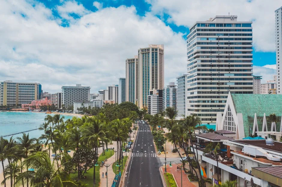 Waikiki neighborhood in Honolulu