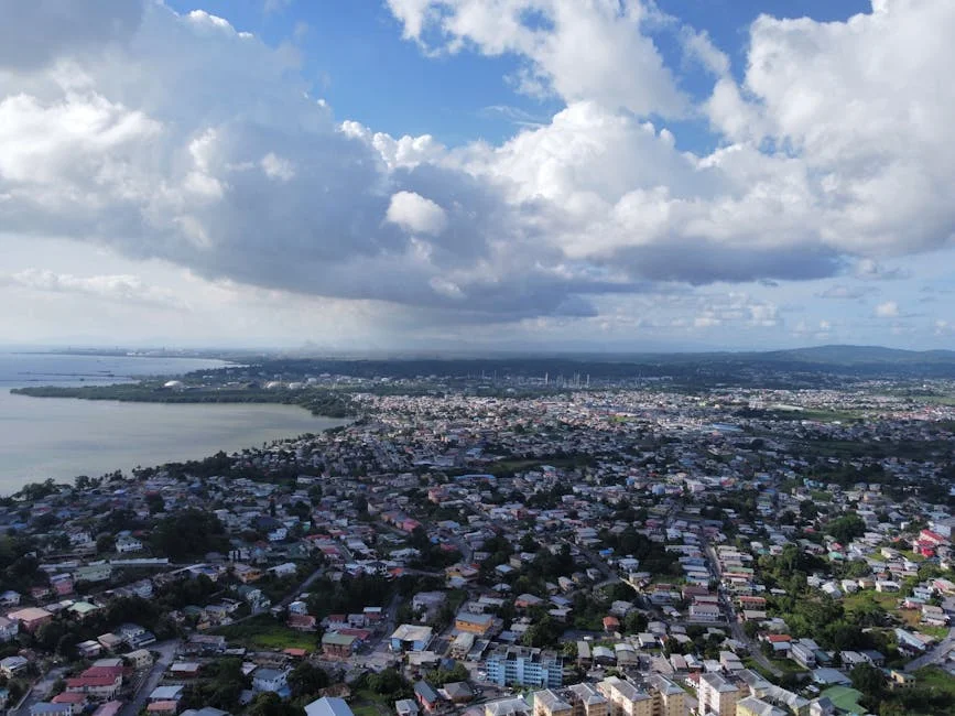 Negril neighborhood in Jamaica