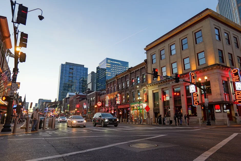 Lower Broadway / SoBro neighborhood in Nashville for the Best On-Site Hotel Bars