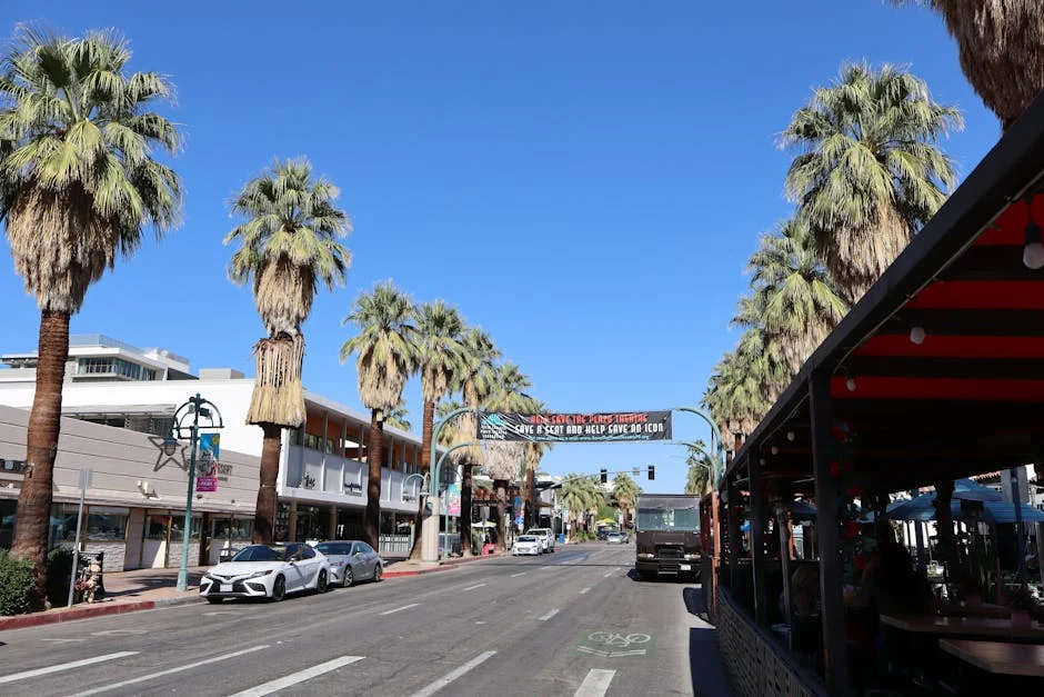 Downtown Palm Springs neighborhood in Palm Springs, California