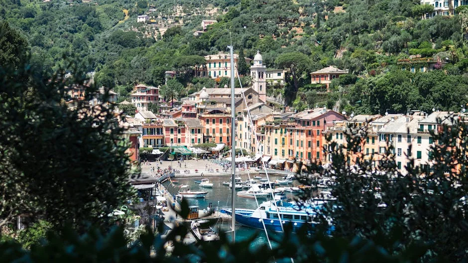 Paraggi neighborhood in Portofino, Italy