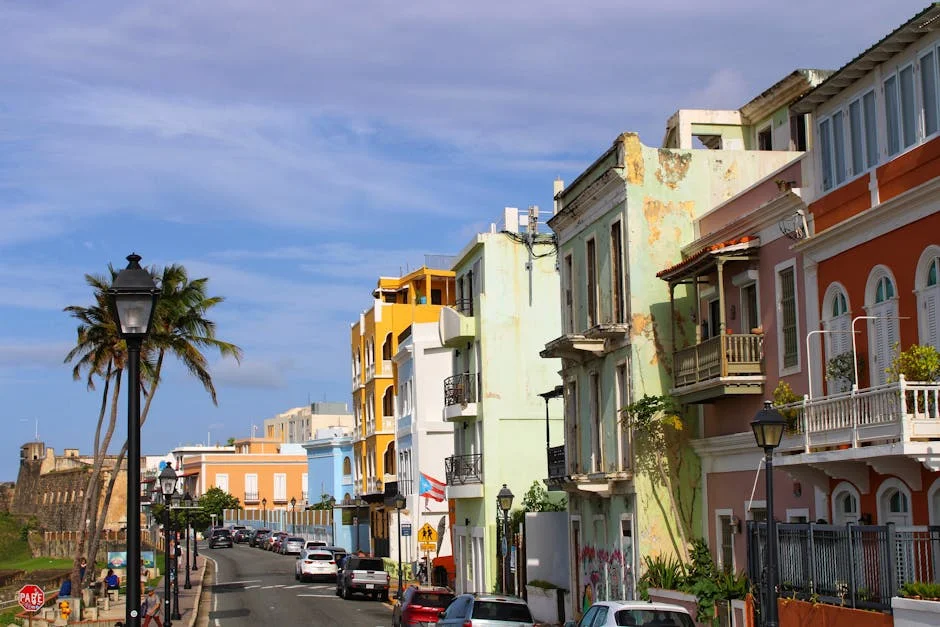 Old San Juan neighborhood in San Juan, Puerto Rico