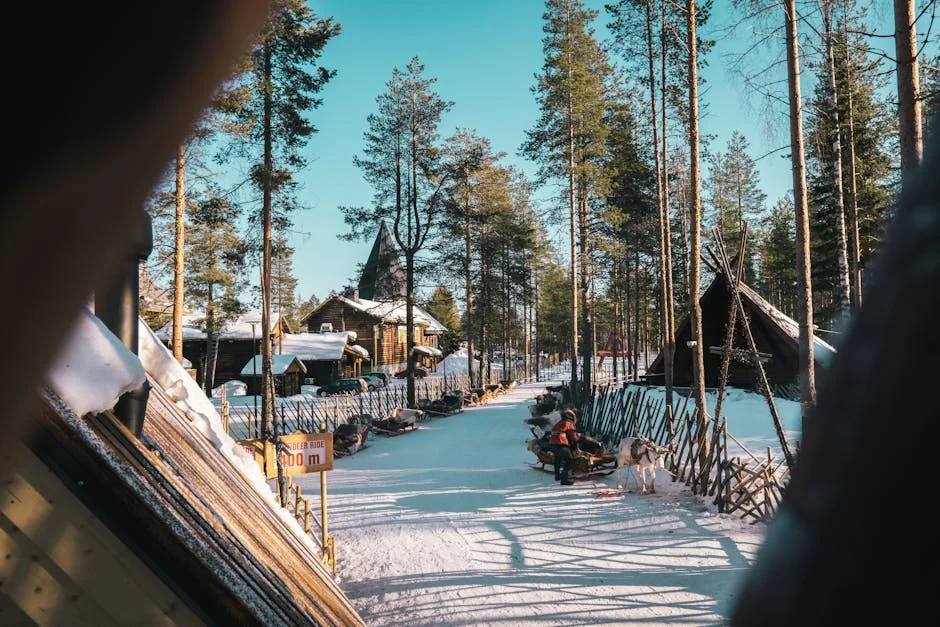 Ounasvaara neighborhood in Santa's Village
