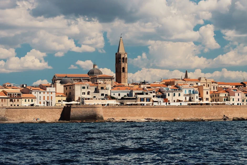 Alghero neighborhood in Sardinia