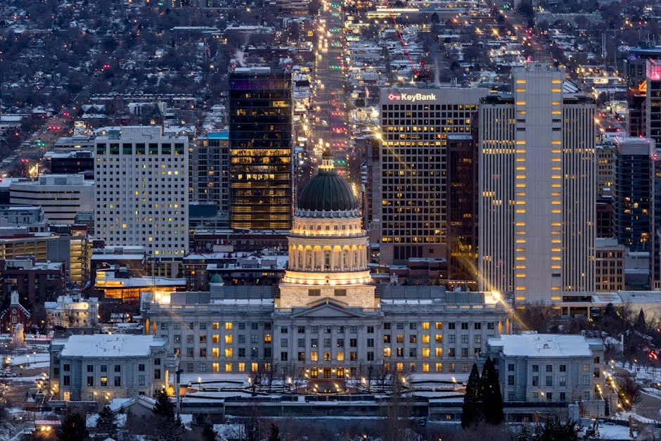 Downtown neighborhood in Salt Lake City