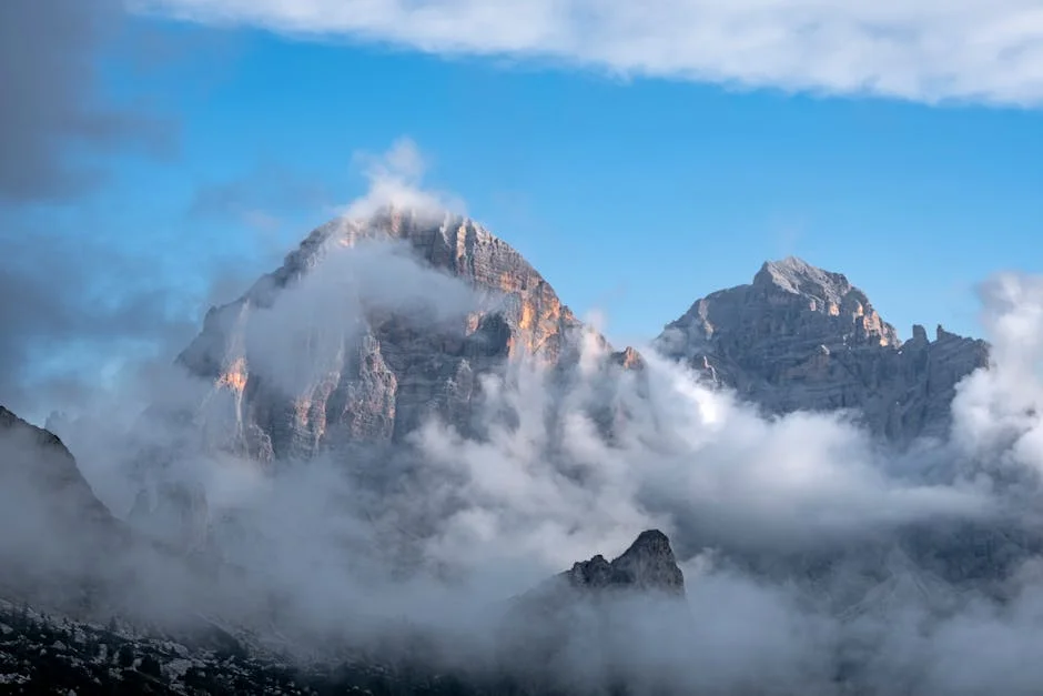 Cortina d'Ampezzo neighborhood in Dolomites