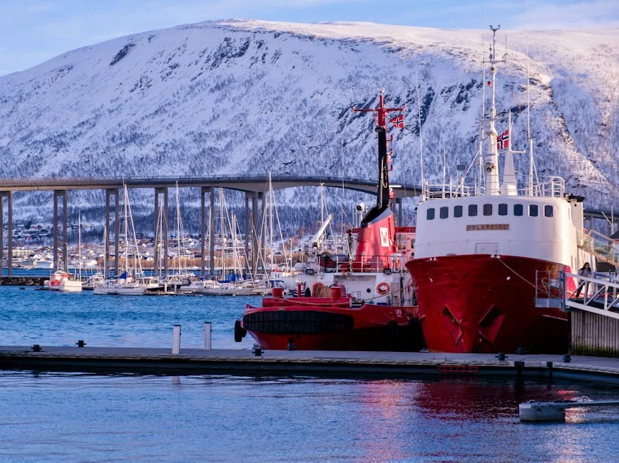 Storgata & Harbor neighborhood in Tromso