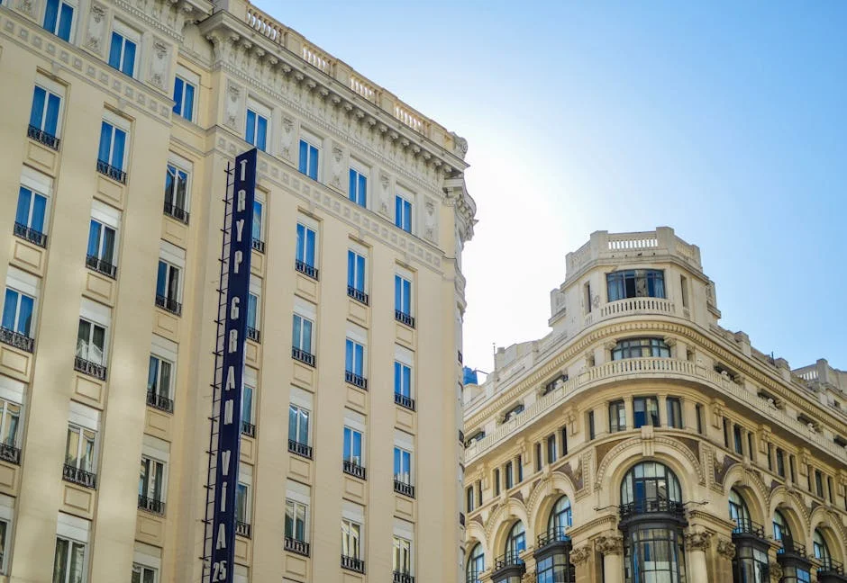 Gran Via / L'Eixample neighborhood in Valencia