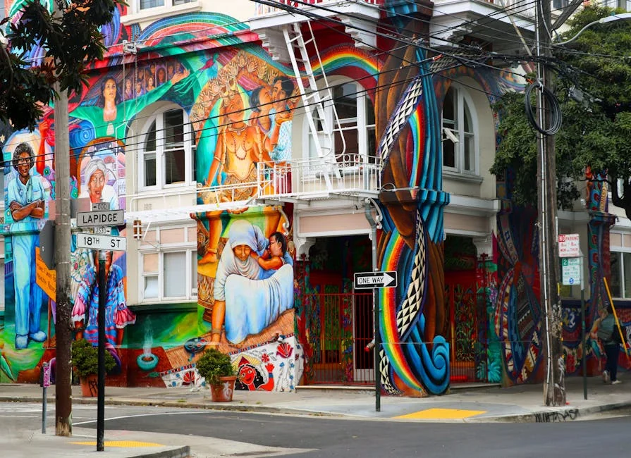 The Mission District neighborhood in When Visiting San Francisco
