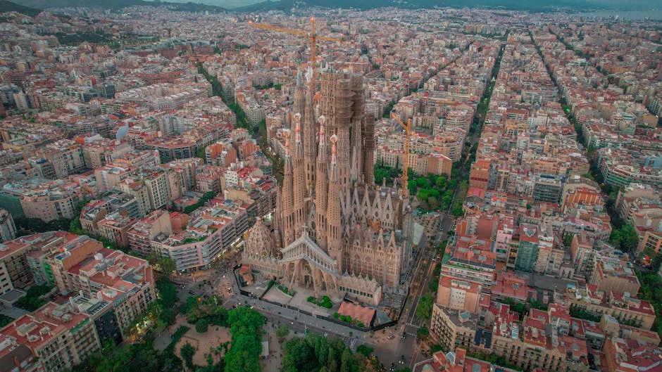 Eixample neighborhood in Barcelona