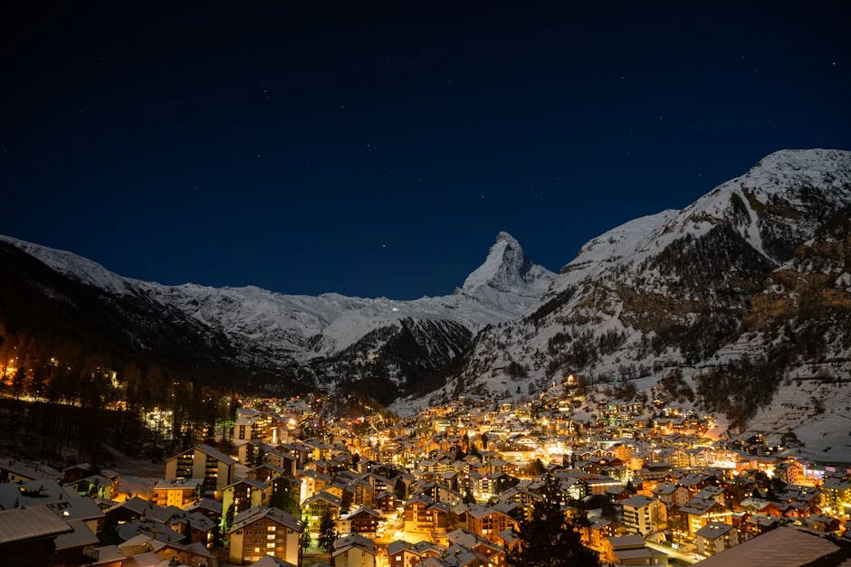 Bahnhofstrasse & Village Center neighborhood in Zermatt